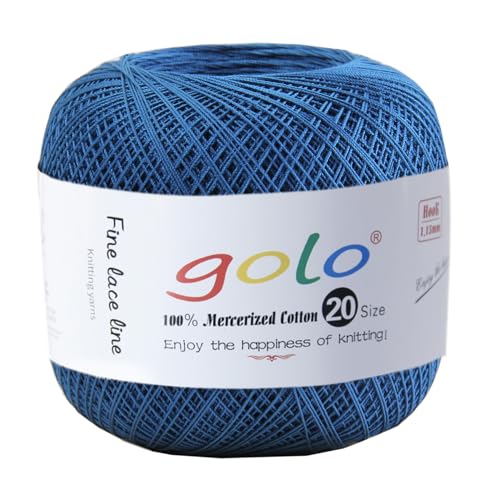 Image of golo Crochet Thread Size 20 Yarn for Hand Knitting Tatting Yarn 434