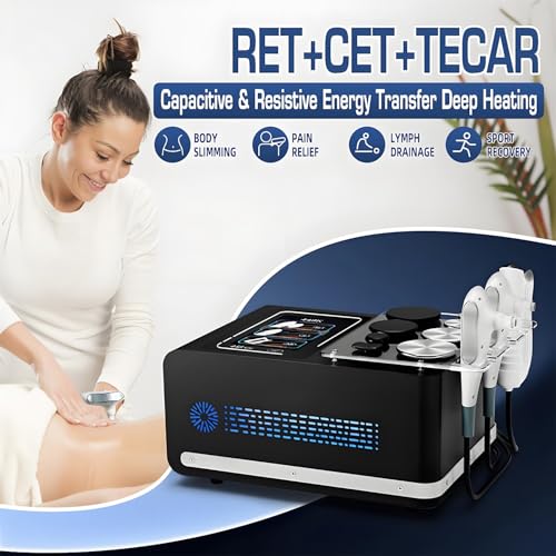 Macchina per terapia a radiofrequenza – Sollevamento RF professionale, perdita di peso e modellamento del corpo, con 3 manici e 8 postazioni di lavoro per un trattamento fisico profondo