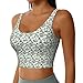 Green Eucalyptus Leaves Print Lightweight Trendy Women Sports Vest Yoga Workout Running Vests All Seasons