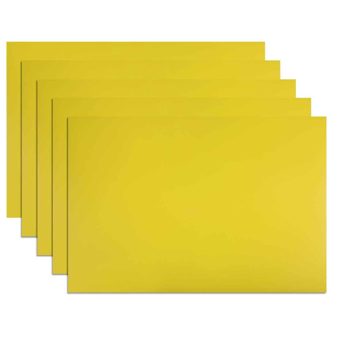 Aimant de signalisation effaçable Uxcell jaune en rouleau flexible format A4 lot de 5