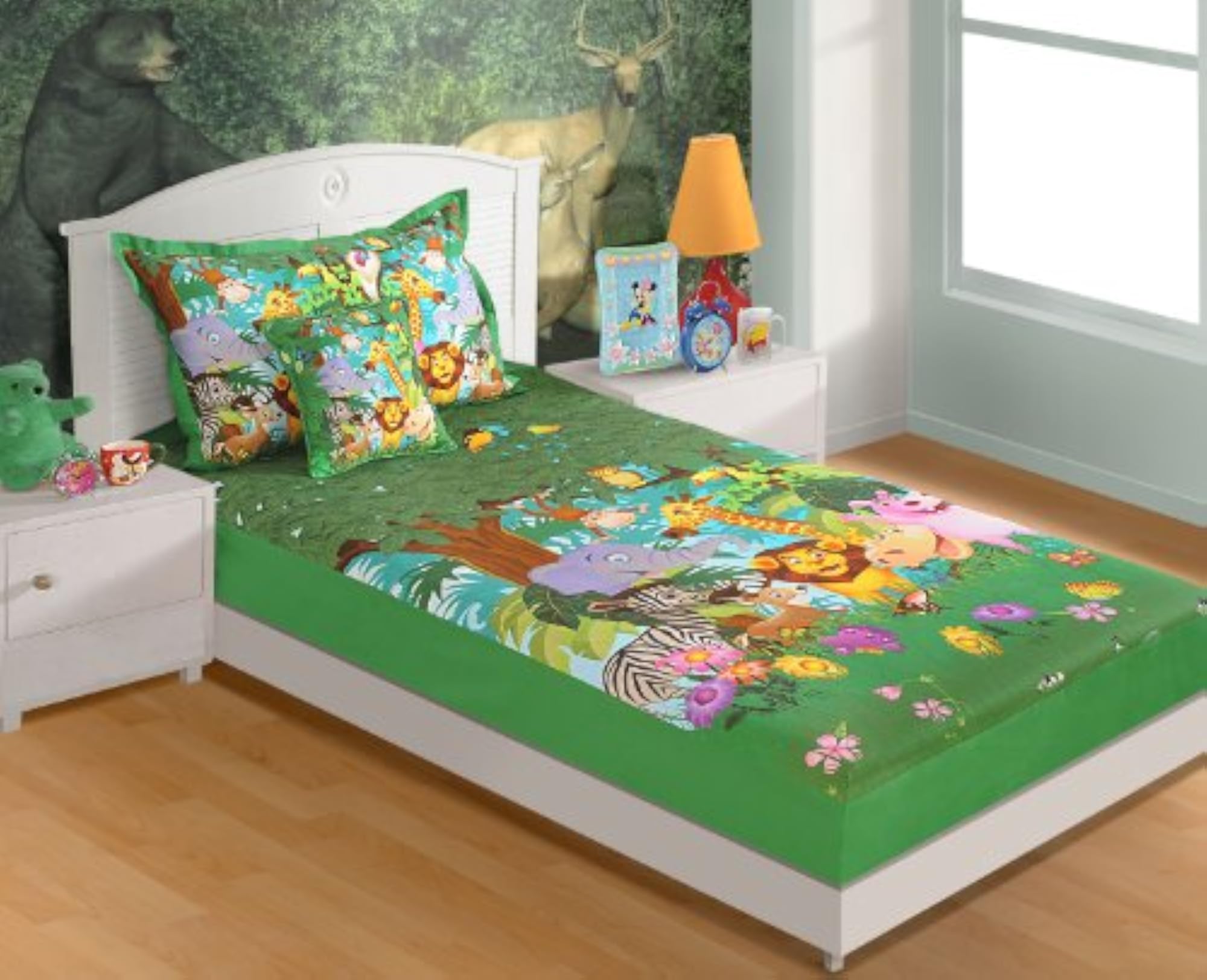 Cotton Chino Twill Single Bedsheet with 1 Pillow Cover