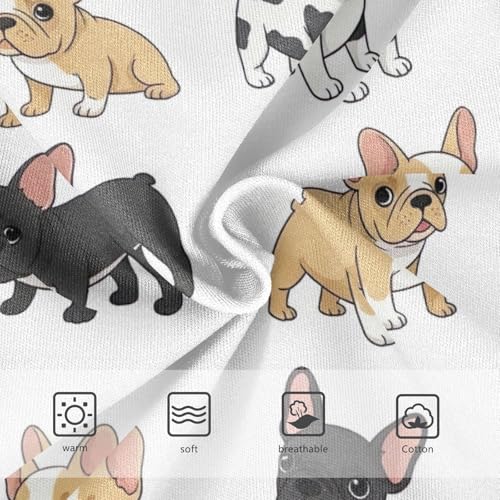 CHIFIGNO Briefs for Boys Cute Cartoon Dog White Cotton Boys' Underwear Breathable Soft Briefs Underwear3