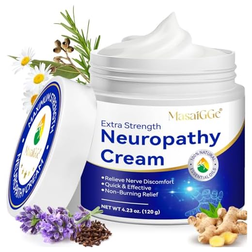 Crema para Neuropatía 120g, Alivio Rápido del Dolor Nervioso, Reduce Hormigueo y Entumecimiento, Fórmula Natural con Árnica, Aloe Vera y Vitamina B6, Hidratante No Grasa, para Pies, Manos y Piernas