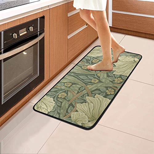 William Morris Kitchen Rugs, Kitchen Mat Doormat for Kitchen Bathroom Decor 39 x 20 Inch William Morris Prints 03
