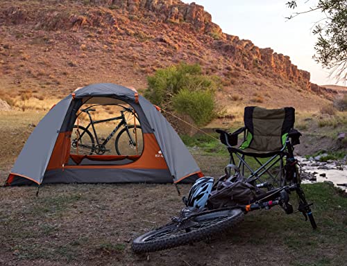Camping Tent 2 Person, Aluminum Poles Tent With Bike Shed And Rainfly-Portable Dome Tents For Camping #TOP6