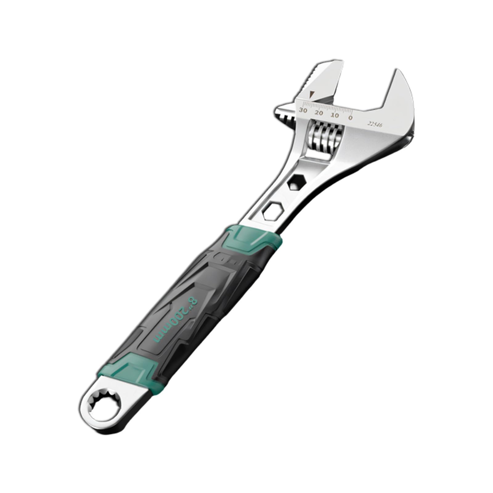 Kangnice Double Function Steel Wrench with Rubber Handle for Comfortable Grip During Prolonged Use Automotive Repairs Adjustable Pipe Wrench