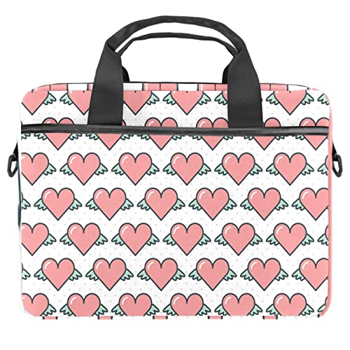 Sac à bandoulière pour ordinateur 13 à 14 pouces à pois