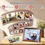 Frameo 10.1 Inch WiFi Digital Picture Frame, 1280 X 800 HD Photo Frames, IPS Touch Screen Frames, 32GB Memory, Auto Rotate, Desk or Wall Mounted, Share Videos and Photos Anytime to Lovers and Family - Image 3