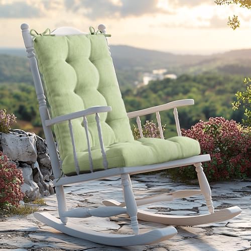 Codi Rocking Chair Cushions Outdoor, Glider Rocker Chairs Replacement Cushion Set for Patio Furniture, Water Resistant for Porch Garden, Sage Green 1PK