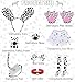 10pcs Dalmatian Costume Kids Girls 101 Days of School Costume 101 Dalmatians Costume Kids Long Sleeve T-shirt with Tutu Dress Knee Socks Tail Paw Gloves Headband Collar Nose DY025M