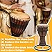 Moxweyeni Lightweight Djembe Stand Portable Drum Stand Carbon Steel Standing Support Frame for Percussion African Bongo Drum (10.24 x 15.35 x 17.52 Inch,Elegant)