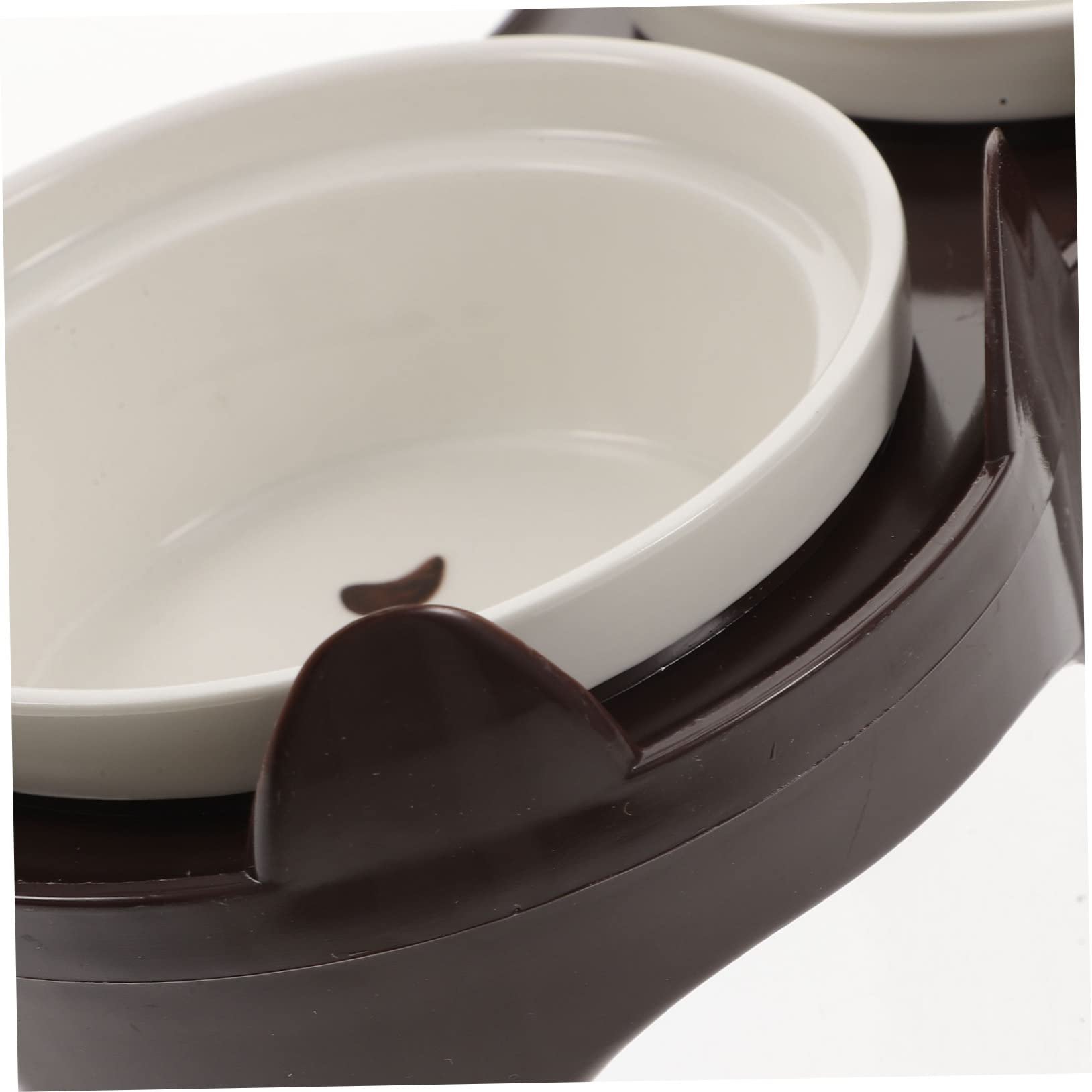 VICASKY Gamelle pour Chat Céramique Antidérapante Gamelle Surélevée Pratique pour Nourrir Chats et Chatons Accessoire de Sol Réutilisable
