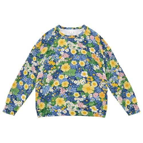 JUNZAN Beauty Spring Flowers Oregon Grape Big Boys Sweatshirts Hoodies Fleece Kids Hoodies Boys Sports 4T