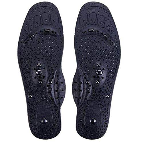 Insoles for Men & Women, Acupressure Magnetic Massage Foot Therapy Reflexology Pain Relief Shoe Insoles Washable and Cutable (Male)