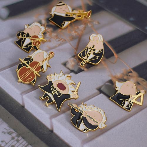 Image of Musical Enamel Pin Music Brooch Music Badge for Backpack Clothing Hat Decoration