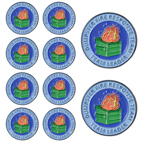 Pines de respuesta al fuego DICOSMETIC broches esmaltados con sujeción firme para mochilas