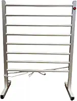 Toalheiro Térmico Grande de Chão com Seletor de Voltagem 110/220 V (Prata)
