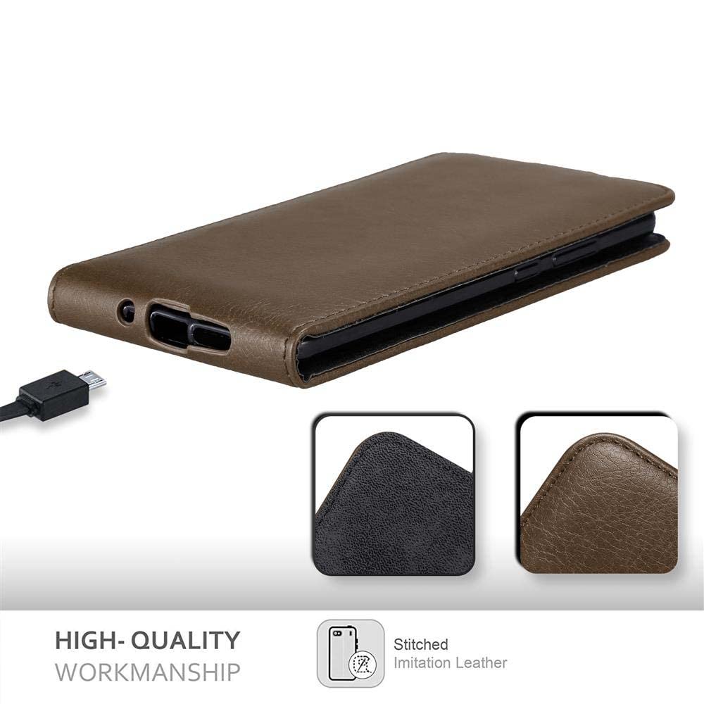 CADORABO Cover Con Chiusura Magnetica, Funzione Stand E 2 Finestre Di Visualizzazione Custodia Per Cellulare Per Galaxy S24 Ultra Rosso Zafferano 140502958