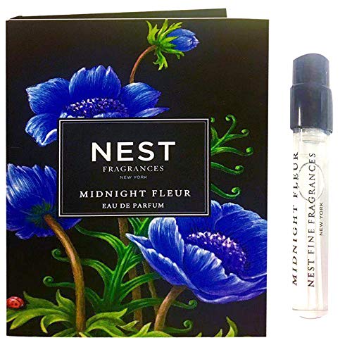 NEST Cosmetics Midnight Fleur Eau de Parfum Spray Fragrance Travel Sample Spray Vial, 0.04 fl oz / 1.5mL