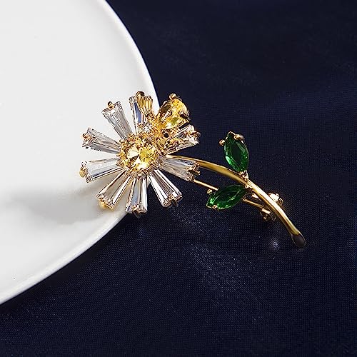Image of Brooch Pins for Women Fashion Jewelry Cubic Zirconia Brooches and Pins for Birthday Wedding Party Gift