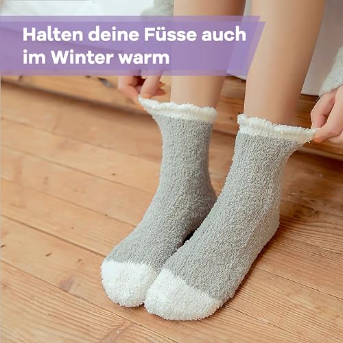 Kuschelsocken Netrox – 3 Paar weiche Damenkuschelsocken