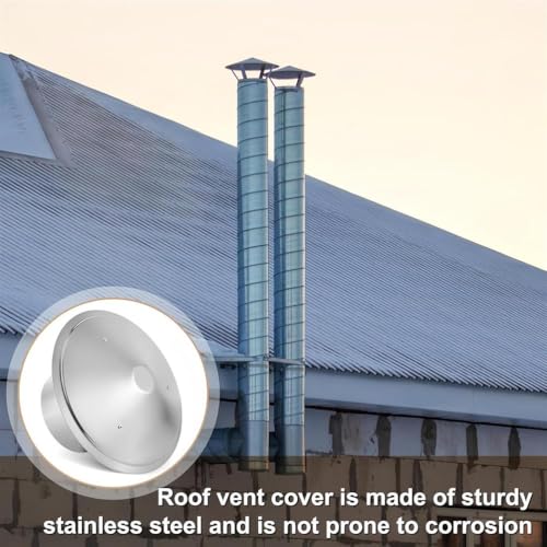 Tapón de chimenea de acero inoxidable para ventilación de tuberías de techo 5