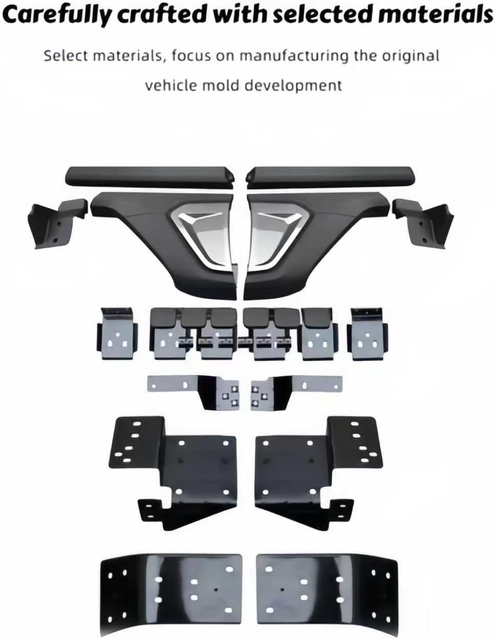 Roll Bar Chase Rack Pickup Chase Rack Bed Bar Sports Bar Fits for Hilux Revo 2016-2026 ABS Plastic Glossy Black