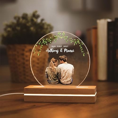 75% OFF on THE GRANDEUR Customised LED Photo Lamp, Anniversary Gift for Couples, Wedding, Valentine's Day