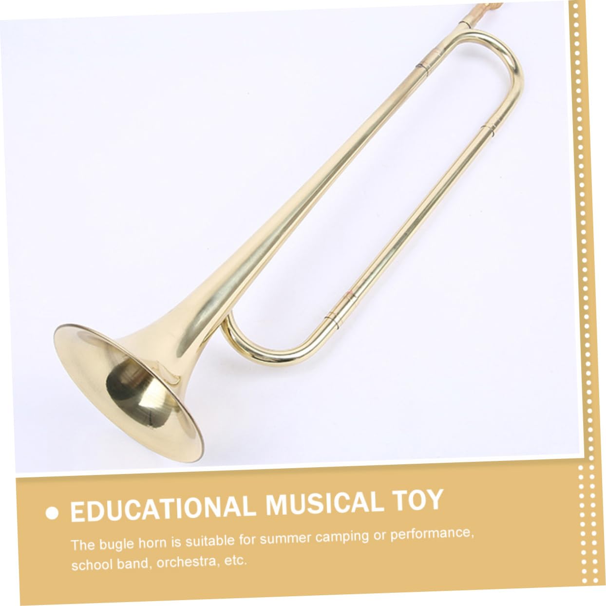 Toddmomy Tromba in Metallo Per Adolescenti Strumento Musicale Giocattolo Per Principianti Ragazzo Ragazza Ragazza Piccoli Per Usi Diversi