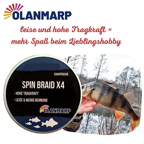 Angelschnur Olanmarp Spin Braid X in Chartreuse 250 m