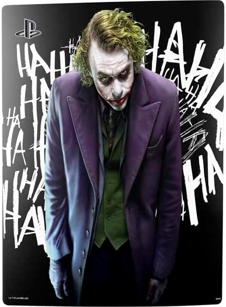 Skinit Decal Gaming Skin Compatible with PS5 Digital Edition Bundle - Officially Licensed The Dark Knight Joker Design