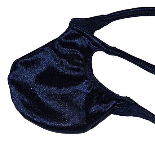 Men's Silky Thongs String Bulge Pouch Shiny T-Back Guys Underwear Mini Bikini Pants3