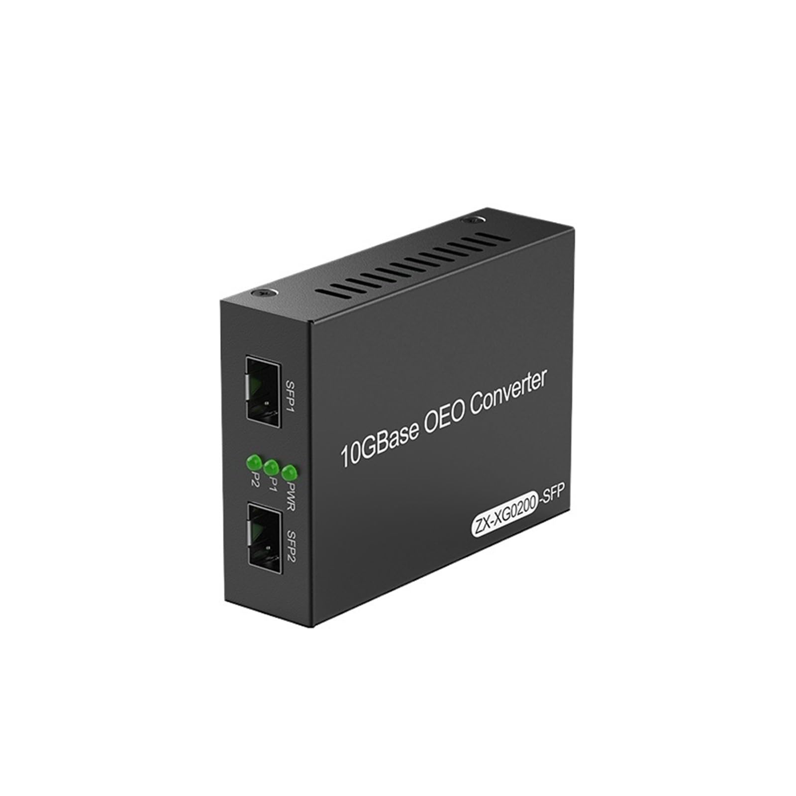OSHZIKJII 10Gb s-f.p+ s-f.p to s-f.p Media Converter Dual 10G s-f.p+ Slots 100../M/1G/2.5G/10GBase-T Fibre Media Converter(A/.U Adapter)