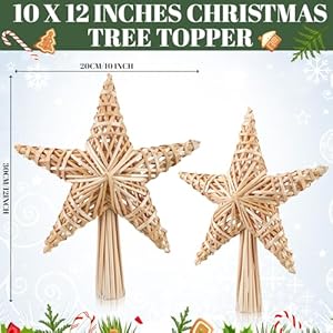 Christmas Straw Star Tree Topper 10 x 12 in Scandinavian Tree Topper Straw Ornaments Swedish Nordic Boho Tree Topper Xmas Tree Decor for Office Home Indoor Desktop Adults Natural Rustic Decor Christmas Straw Star Tree Topper 10 x 12 in Scandinavian Tree Topper Straw Ornaments Swedish Nordic Boho Tree Topper Xmas Tree Decor for Office Home Indoor Desktop Adults Natural Rustic Decor