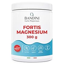 Bandini® FORTIS MAGNESIUM per Stitichezza – Magnesio Citrato e Carbonato Completo in Polvere – Lassativo Forte per Ansia, Stress e Memoria – Riduzione di stanchezza e affaticamento – 100% Vegan – 300g