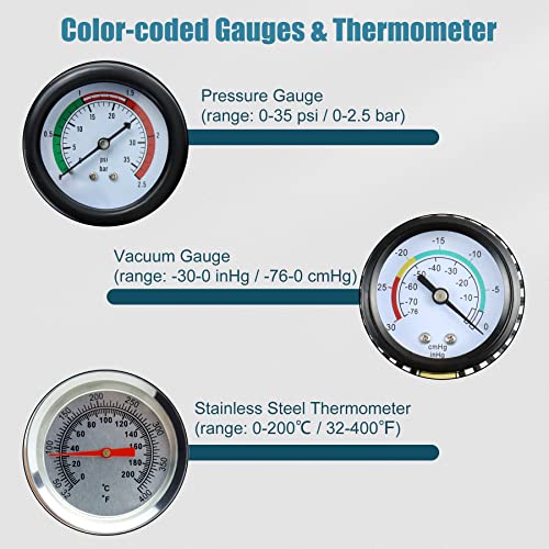 ADAFIRST Automotive Radiator Pressure Tester & Coolant Vacuum Refill Tool Kit, Cooling System Manual Leak Test & Pneumatic Coolant Fill Filling Filler Set on Car Truck Airlift Engines, 28PCS Black - Image 3