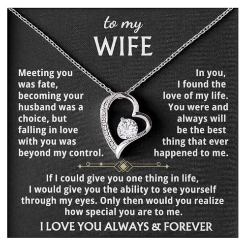 Jewelry To My Wife - The Best Thing That Ever Happened To Me, Forever Love Necklace, Gift for Her, Romantic Christmas Birthday Valentine Gift