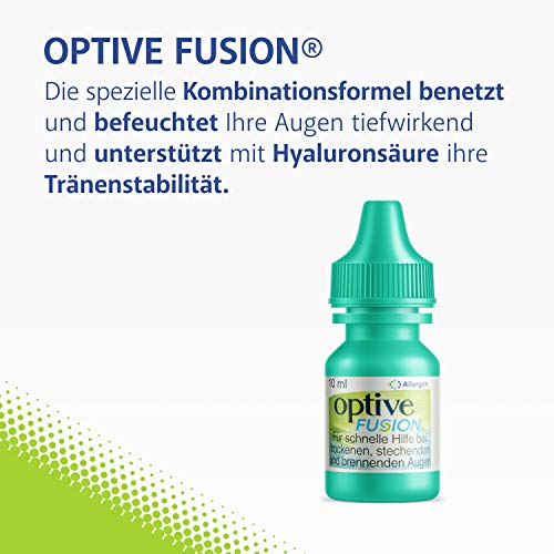 Allergan Optive Fusion Oogdruppels tegen droge ogen met hyaluron | 10 ml oogdruppels hyaluron | oogdruppels… - Image 3