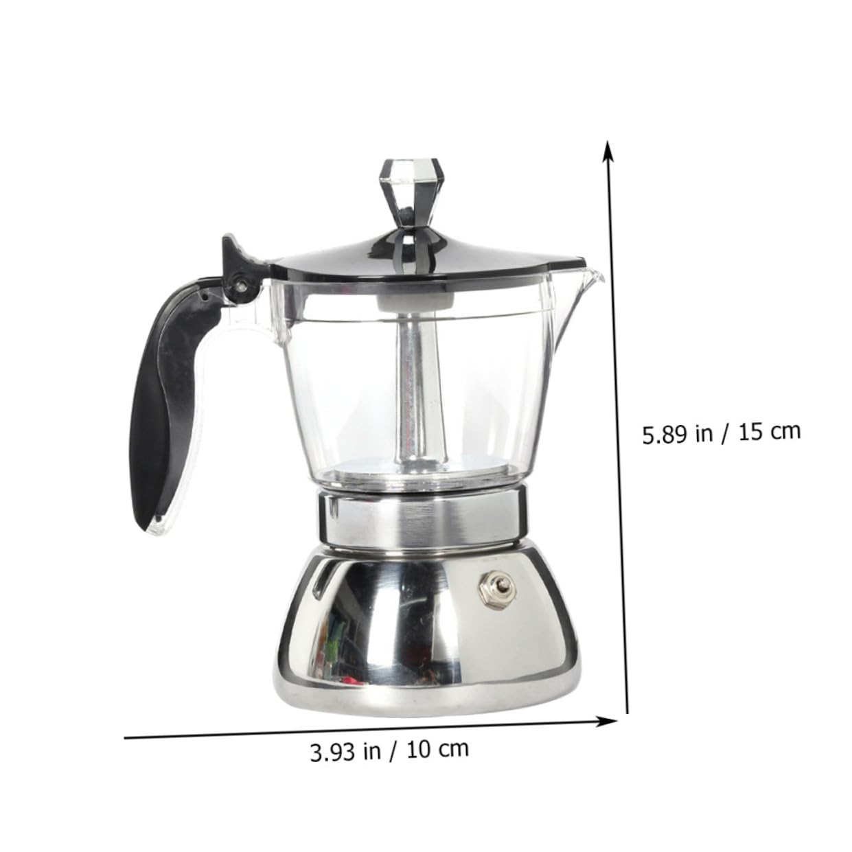 Hemobllo Cafetera Transparente Visible Para Casa Cafetera Espresso Manual De Hervidor De Duradero Para Preparar Café