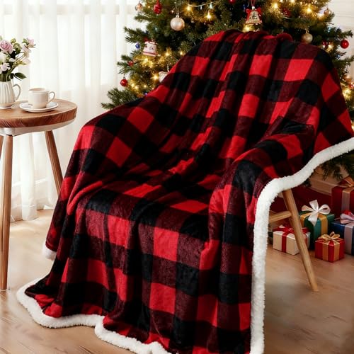 Famibay Weihnachtsdecke Kuscheldecke 150x200cm Decke Flauschig Dicke...
