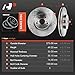 A-Premium 10.83 inch (275mm) Front Vented Disc Brake Rotors Compatible with Select Toyota, Pontiac and Scion Models - Corolla/Matrix 2003-2008, Celica 2000-2005, Vibe 2003-2008, tC 2005-2010, 2-PC