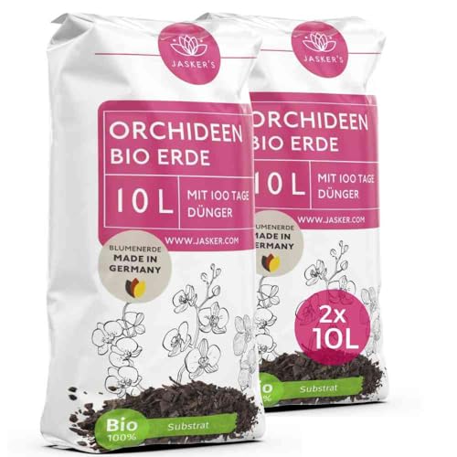 Orchideenerde 20 L I + Dünger + Wurzelaktivator I Lockere Orchideen Erde I Erde für Orchideen I Perfekte Orchidee Erde zum Umtopfen