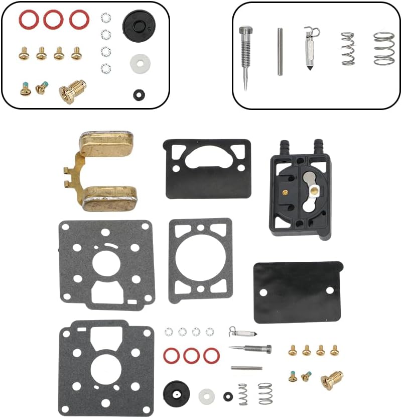 Carb Carburetor Rebuild Repair Gasket Float Kit 142-0570 Compatible with Onan Engine Model BF BG B43M B48M DD11 DD13 DD15 142-0570 146-0380 K7523 Z750