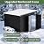 Aoxun 9.4' x 7.3' Shed 360 CU.FT Outdoor Waterproof Storage Shed with Triple Lockable Door Garden Metal Tool Shed for Outside