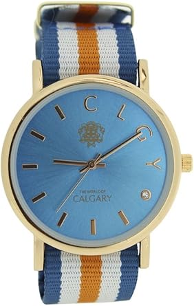 Relojes Calgary Palm Beach esfera azul turquesa con correa a ...