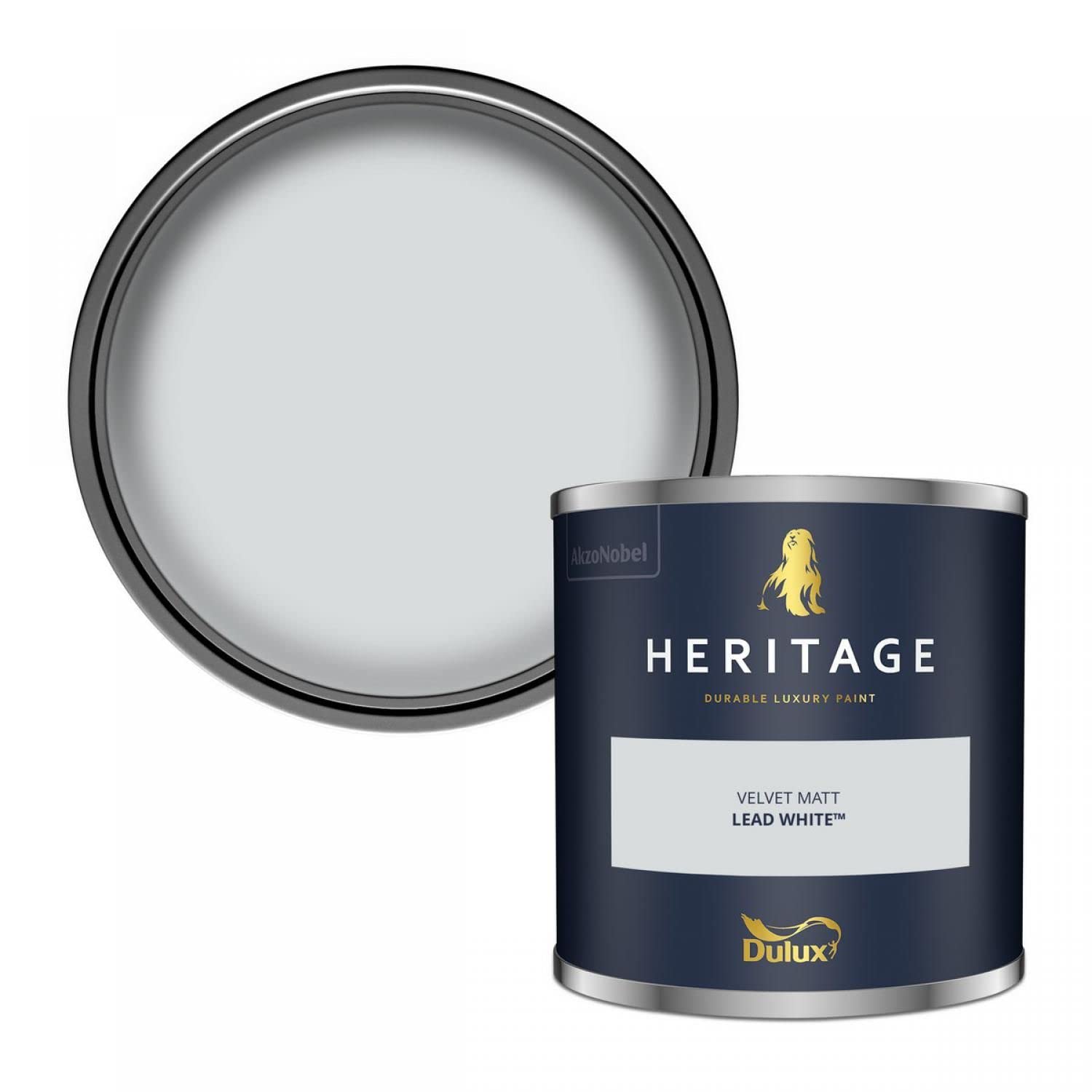 Dulux Trade Heritage Velvet Matt Emulsion Lead White - 2.5ltr