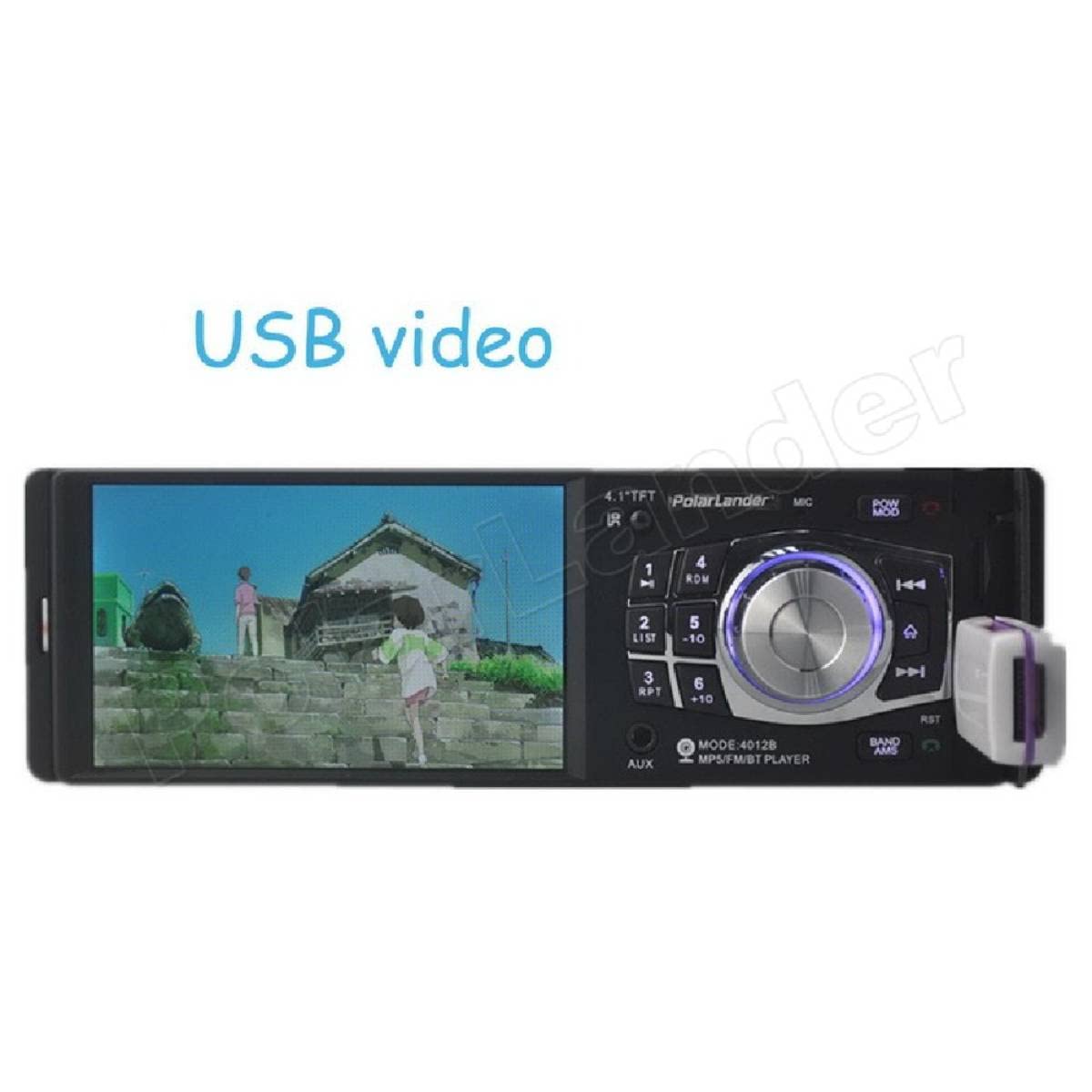Autoradio 4.1 pollici auto bluetooth MP5 autoradio lettore di schede MP5 chiamata vivavoce