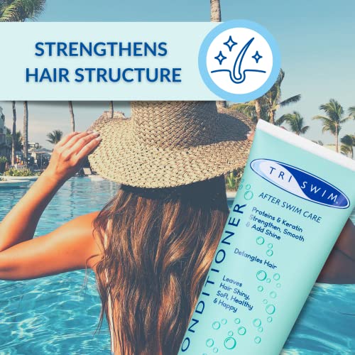 TRISWIM Moisturizing Hair Regenerating Conditioner For Swimmers Lychee Mango (250ml) - Image 7