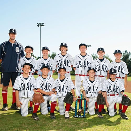 Baseball Socks and Belt Combo Set for Youth Boys Girls (2 Pairs of Socks&1 Belt)3