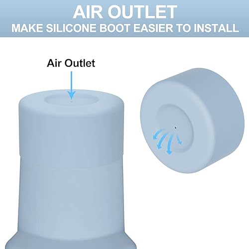 Miniatura 4 de Affute Funda protectora de silicona para Stanley Quencher H2.0 40 30 20 oz y IceFlow Flip 30 20 oz, sin BPA, antiruido, antiarañazos, protector de